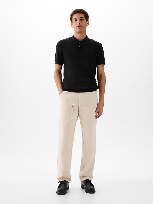 Image number 3 showing, Crochet Polo Shirt
