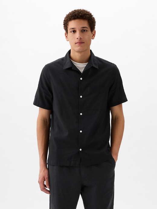 Image number 1 showing, Linen-Cotton Shirt
