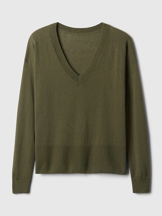 Image number 5 showing, 24/7 Split-Hem Linen-Blend Sweater