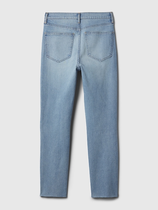 Image number 8 showing, High Rise Patchwork Vintage Slim Jeans