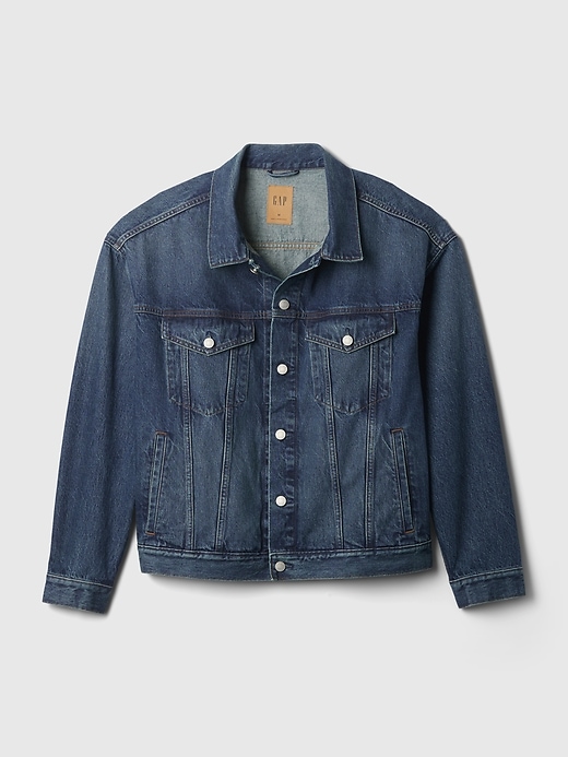 Image number 5 showing, Organic Cotton Relaxed Denim Icon Jacket