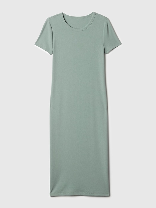 Image number 6 showing, Modern Rib Midi T-Shirt Dress