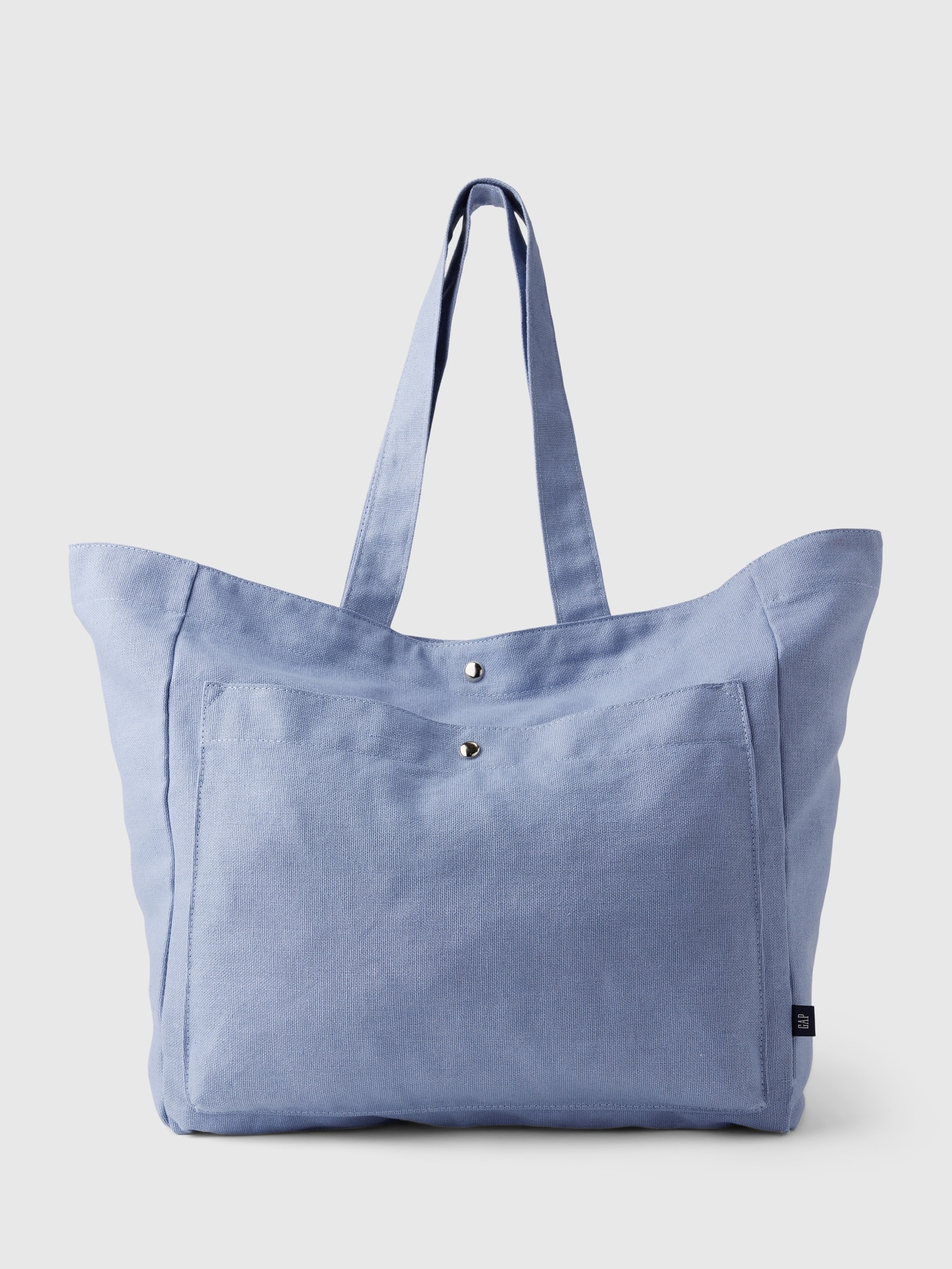 Gap Linen-cotton Tote Bag In Distant Blue