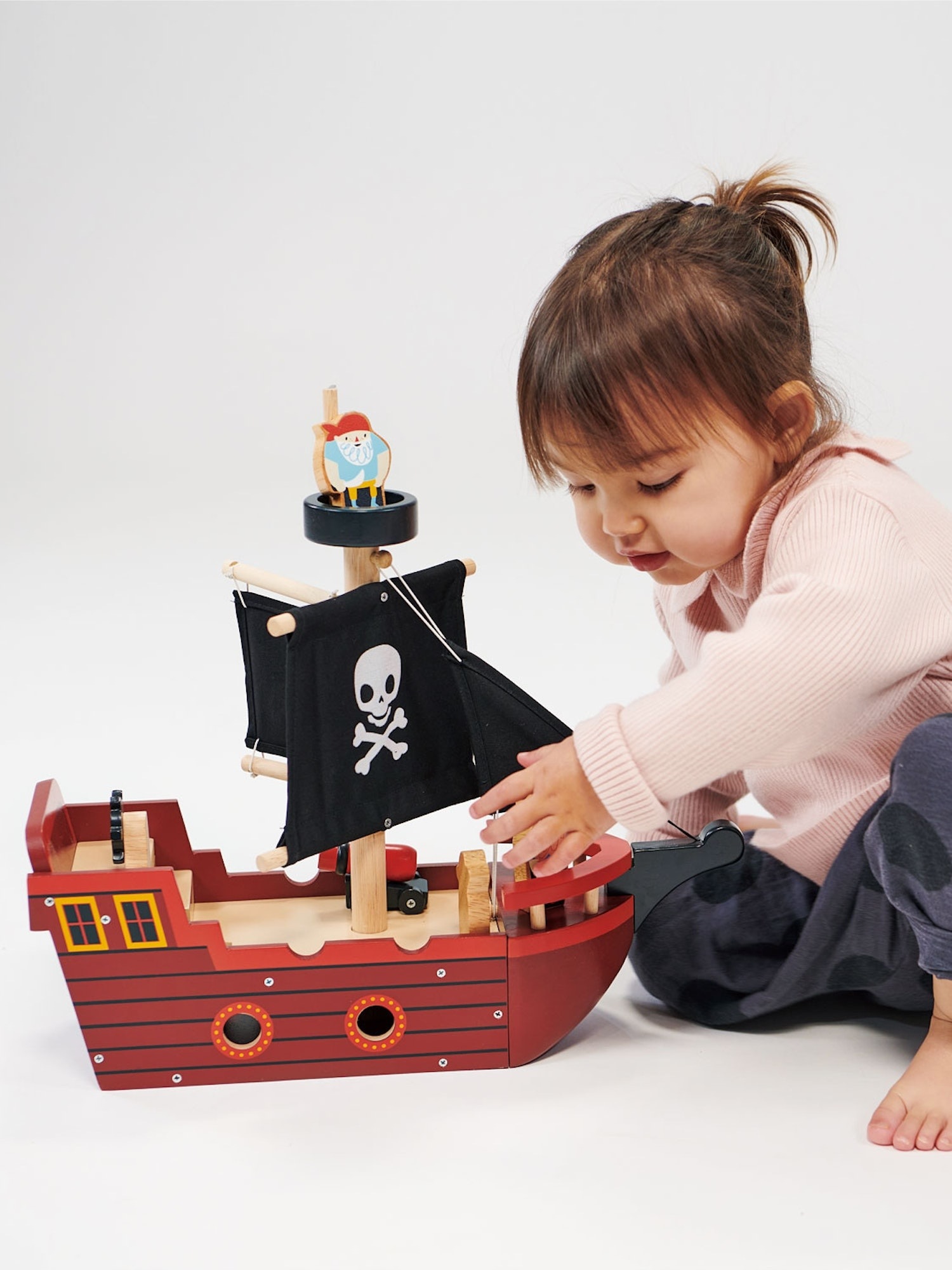 Large toy pirate store ship