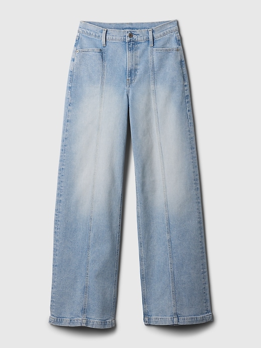 Image number 7 showing, High Rise Stride Wide-Leg  Jeans
