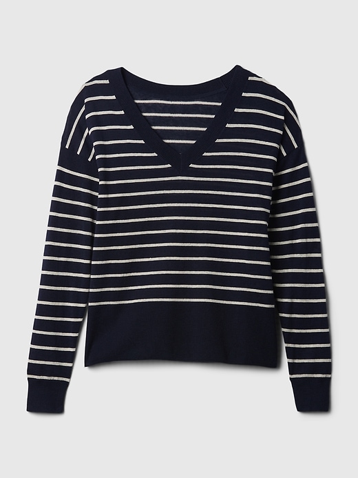 Image number 5 showing, 24/7 Split-Hem Linen-Blend Sweater