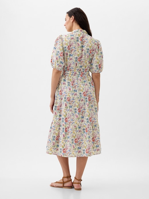 Image number 6 showing, Puff Sleeve Midi Dress