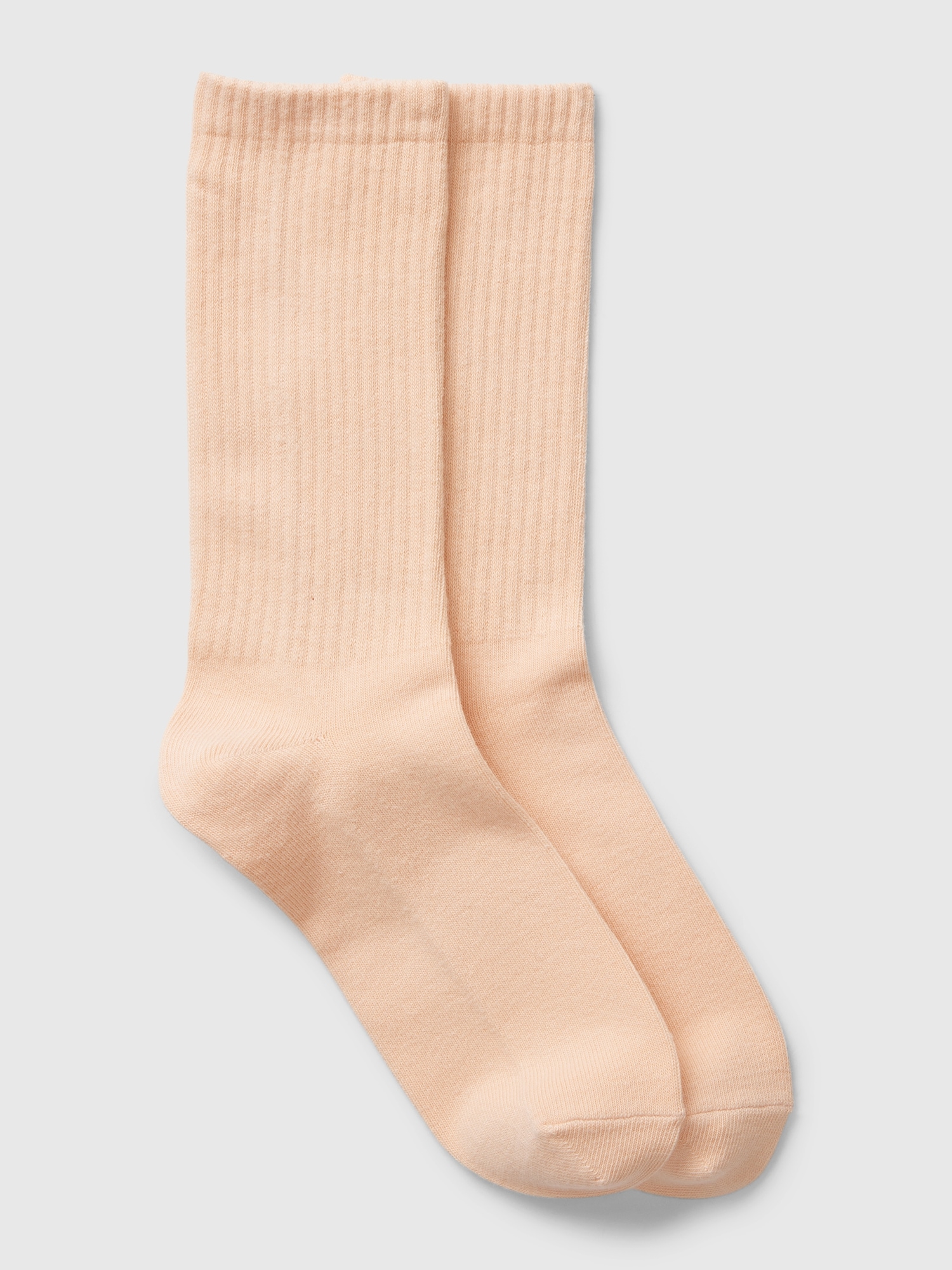 Gap Cotton Crew Socks In Peach Parfait