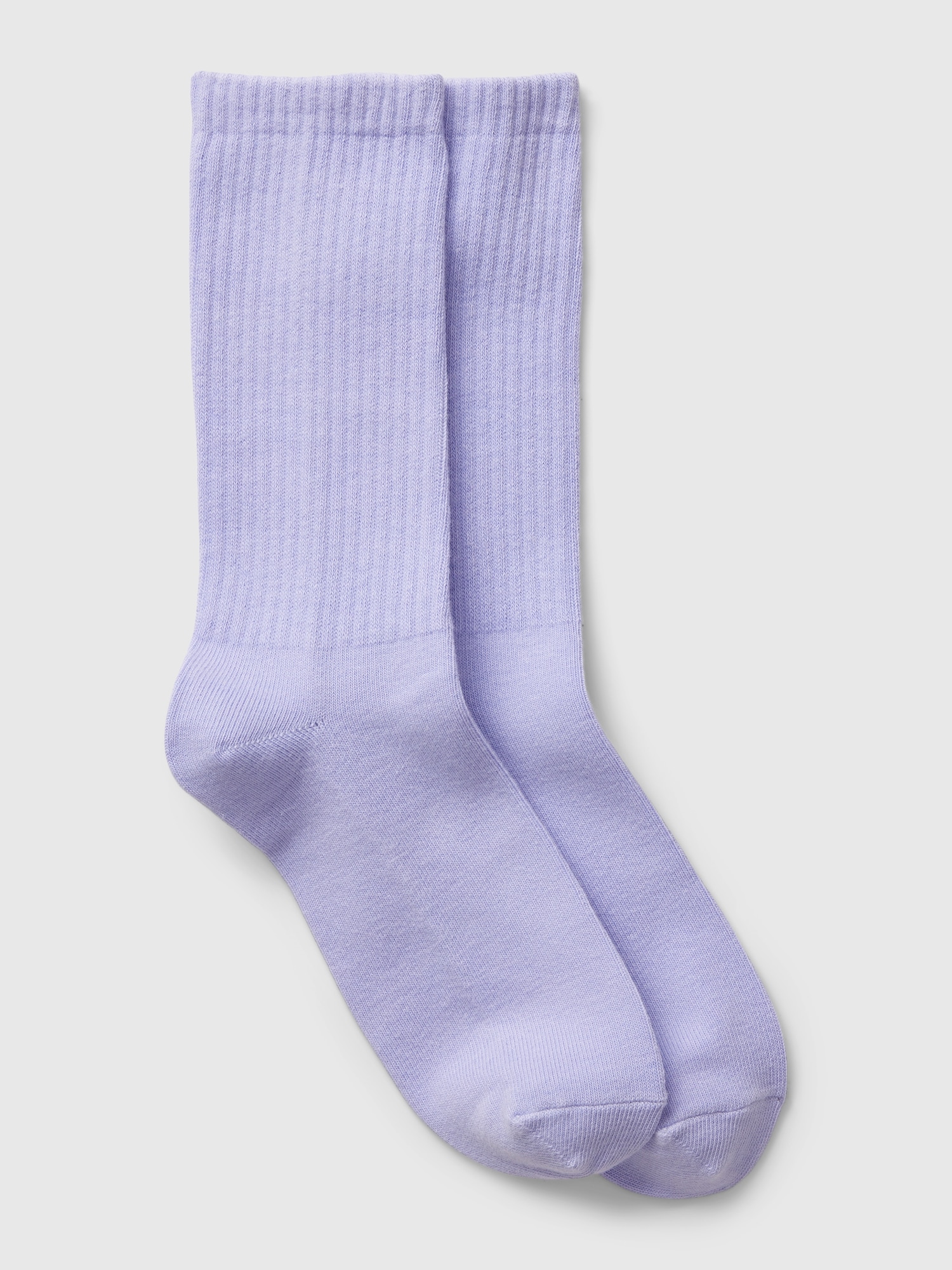Gap Cotton Crew Socks In Fresh Lavender
