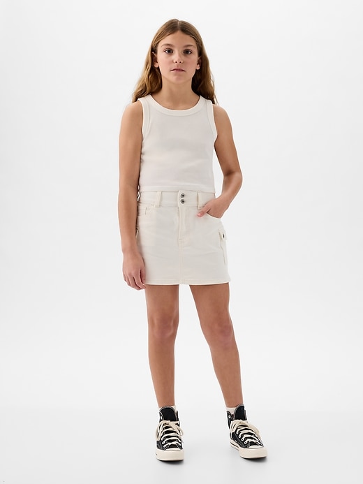 White denim skirt gap sale