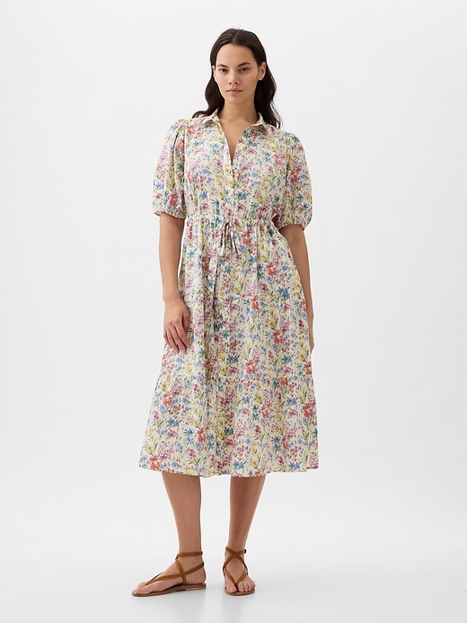 Image number 5 showing, Puff Sleeve Midi Dress