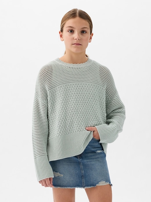 Image number 1 showing, Kids Crochet Sweater
