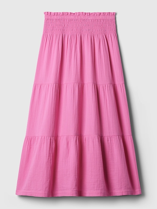 Image number 4 showing, Crinkle Gauze Tiered Maxi Skirt