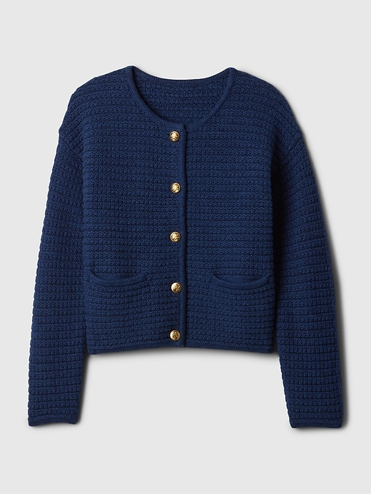 Image number 5 showing, Textured Sweater Jacket