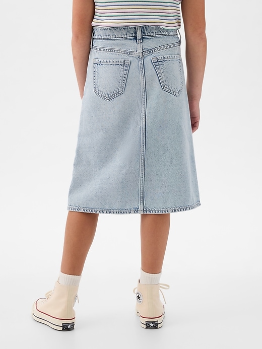 Image number 3 showing, Kids Denim Midi Skirt