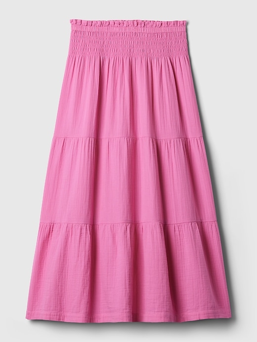 Image number 5 showing, Crinkle Gauze Tiered Maxi Skirt