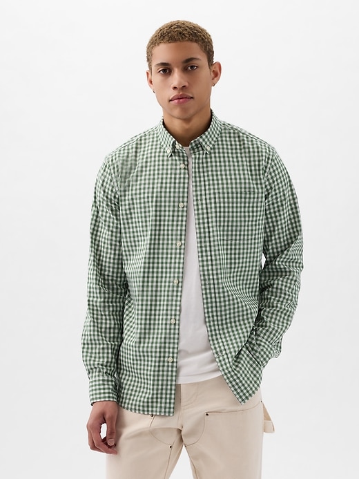 Image number 1 showing, All-Day Poplin Shirt in Standard Fit