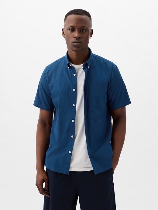 Image number 1 showing, All-Day Poplin Shirt in Standard Fit