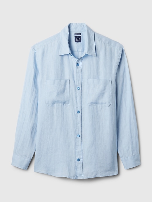 Image number 4 showing, Linen Two-Pocket Shirt