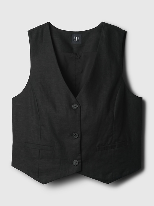 Linen-Cotton Vest | Gap