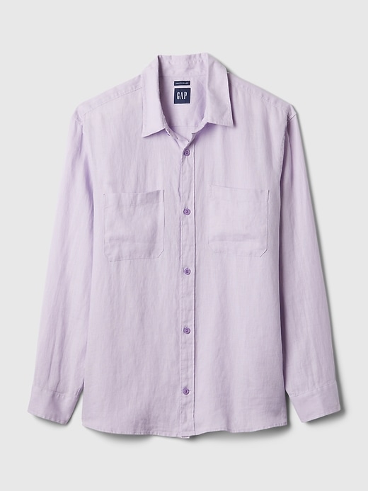 Image number 4 showing, Linen Two-Pocket Shirt