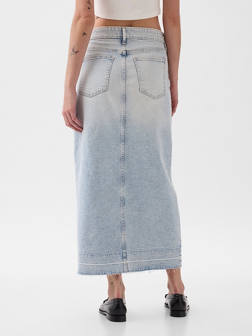 Image number 2 showing, Denim Midi Skirt