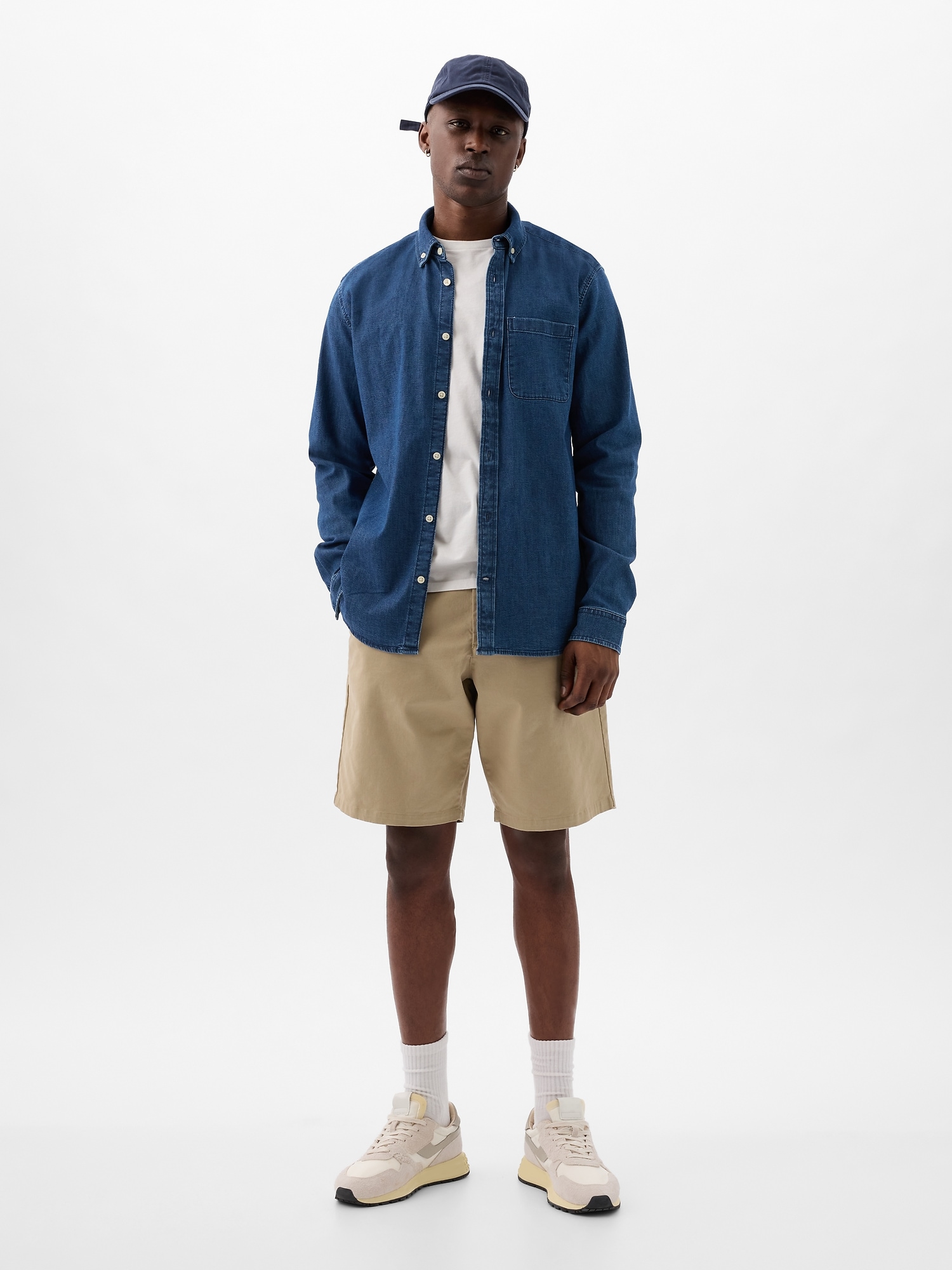 Gap 10" Vintage Shorts In Iconic Khaki