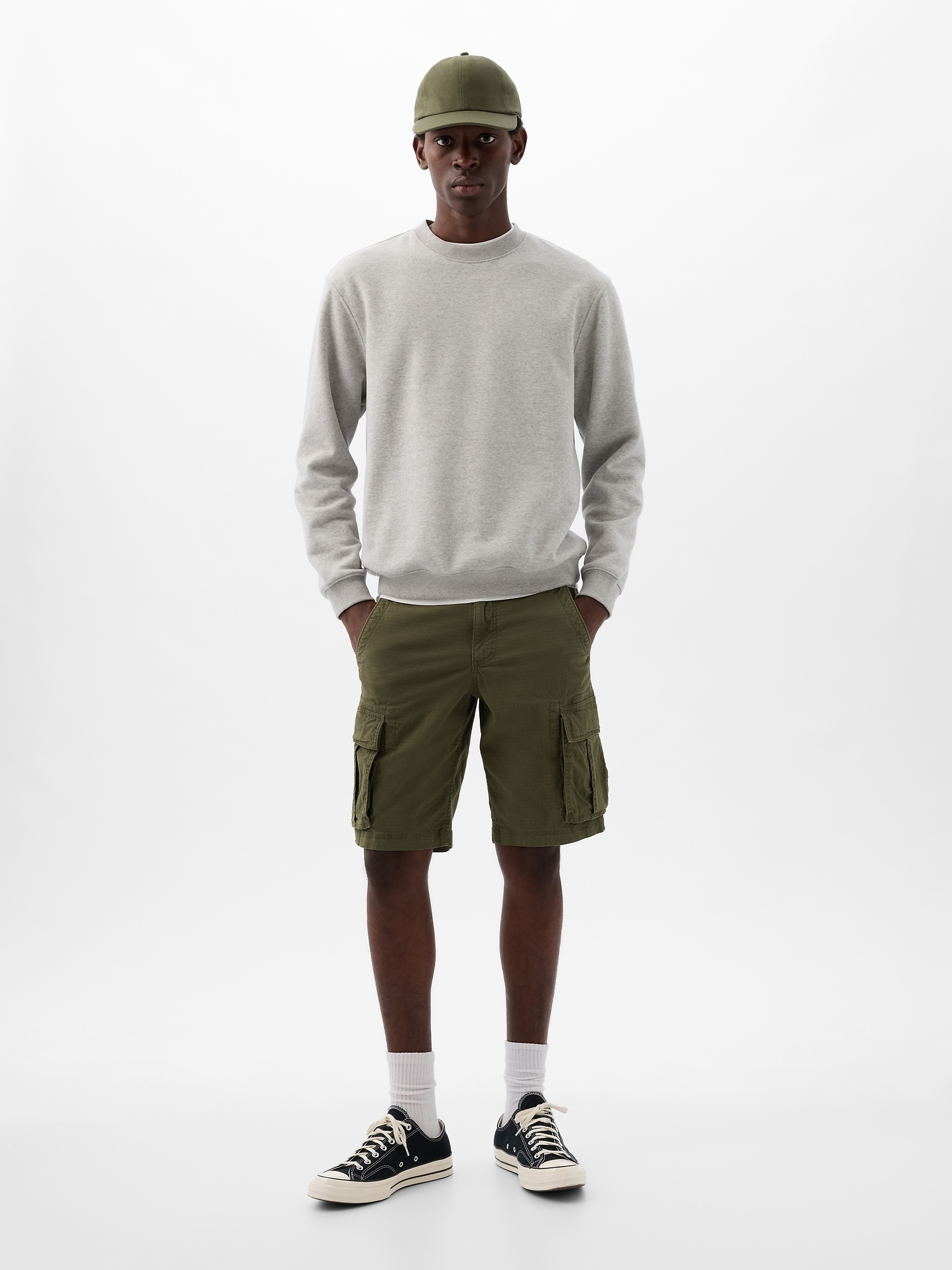 Gap Relaxed Cargo Shorts In Army Jacket Green