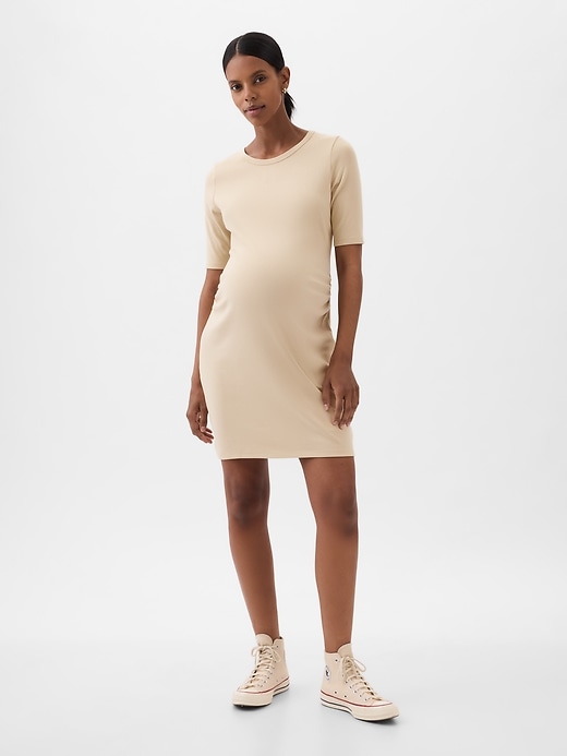 Image number 5 showing, Maternity Modern Mini T-Shirt Dress