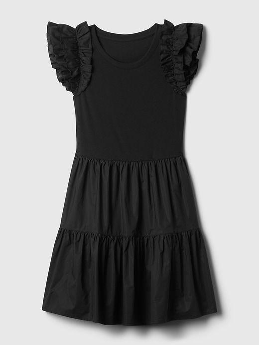 Image number 6 showing, Ruffle Sleeve Tiered Mini Dress