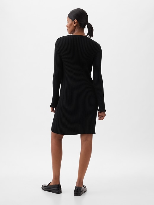 Image number 2 showing, Maternity Rib Mini Sweater Dress