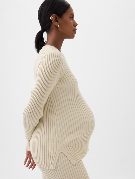 Image number 4 showing, Maternity Rib Sweater