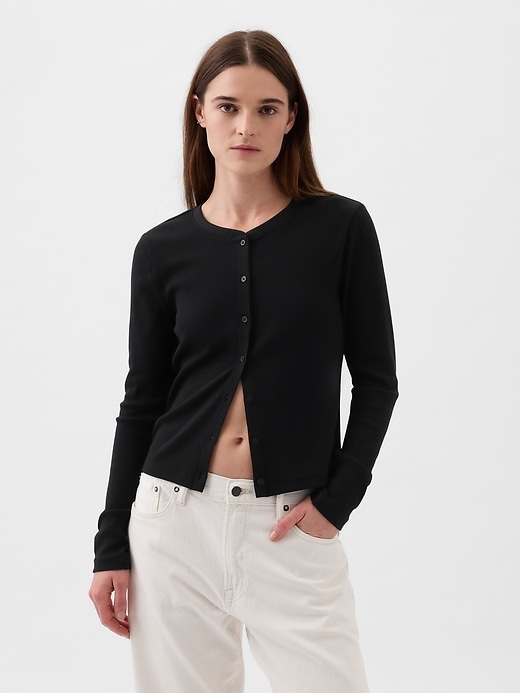 Image number 1 showing, Modern Rib Cardigan Shirt