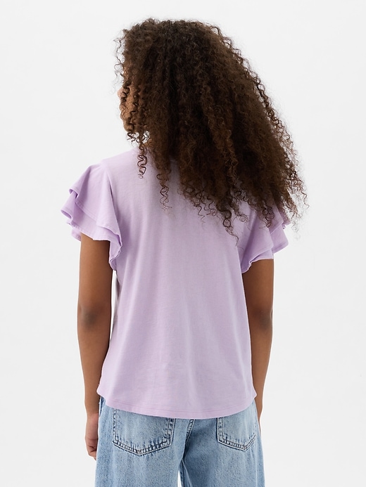 Image number 2 showing, Kids Ruffle Graphic T-Shirt