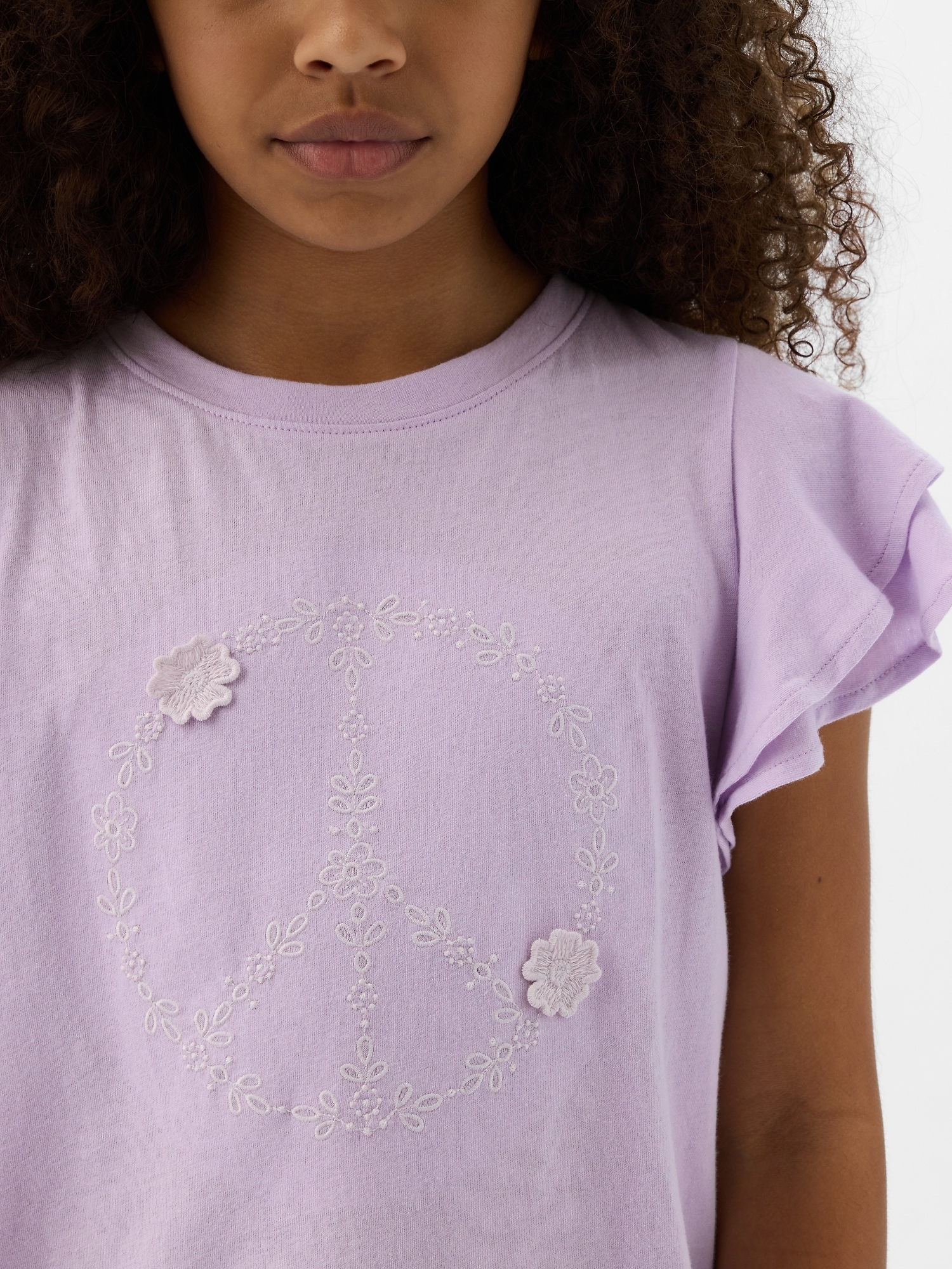 Kids Ruffle Graphic T-Shirt | Gap
