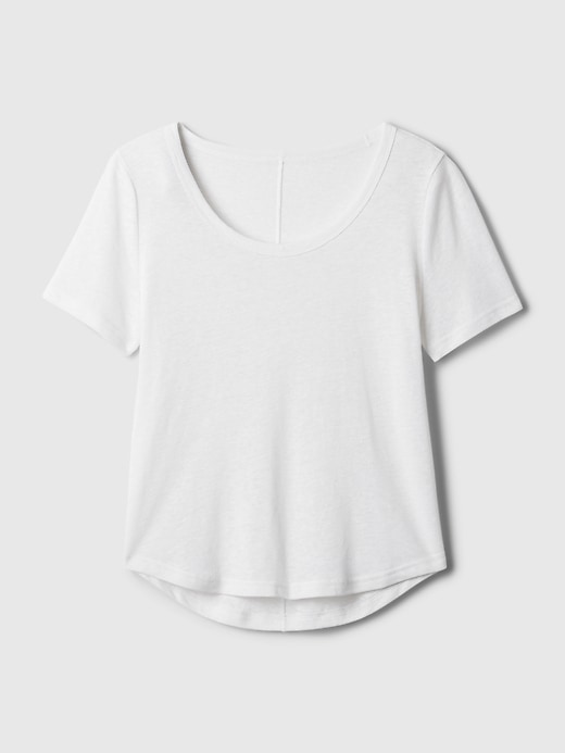 Image number 4 showing, Linen-Blend T-Shirt