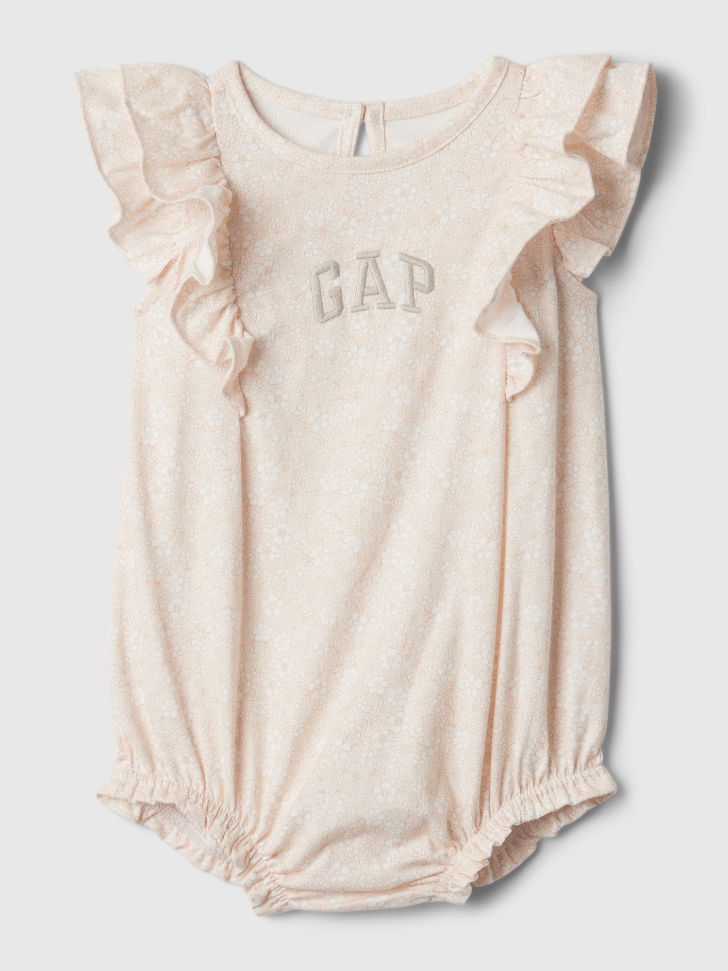 Gap Baby Logo Shorty One-piece In Barely Pink