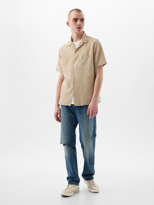 Image number 3 showing, Linen-Cotton Shirt