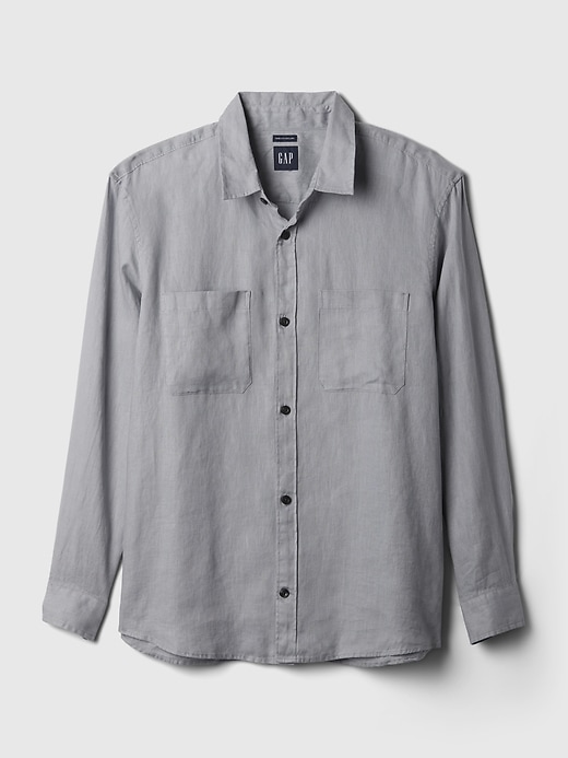 Image number 4 showing, Linen Two-Pocket Shirt