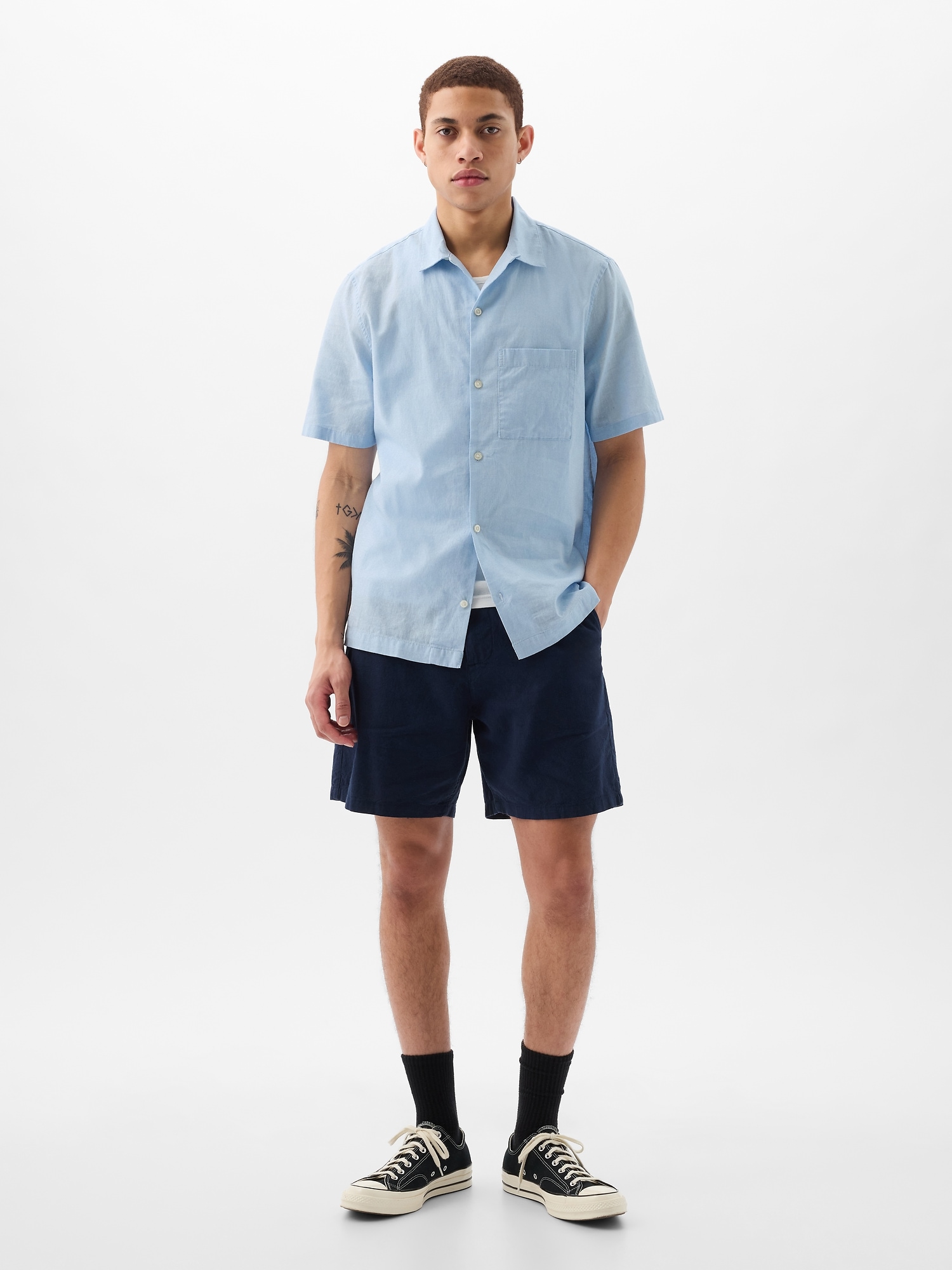 Linen-Cotton Shirt | Gap
