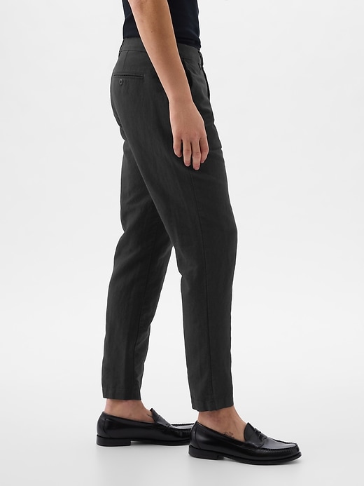 Image number 3 showing, Linen-Cotton Trousers in Slim Fit