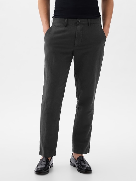Image number 2 showing, Linen-Cotton Trousers in Slim Fit