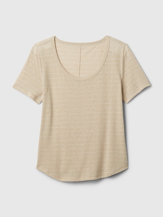 Image number 4 showing, Linen-Blend T-Shirt