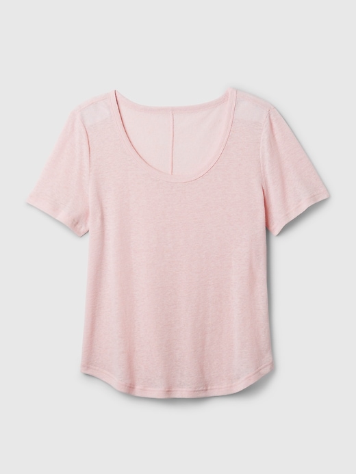 Image number 4 showing, Linen-Blend T-Shirt