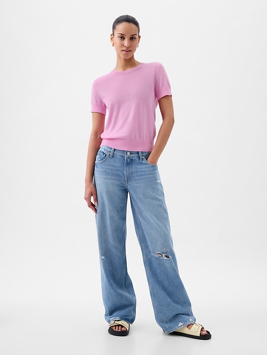 Image number 3 showing, Lightweight CashSoft Cropped Sweater