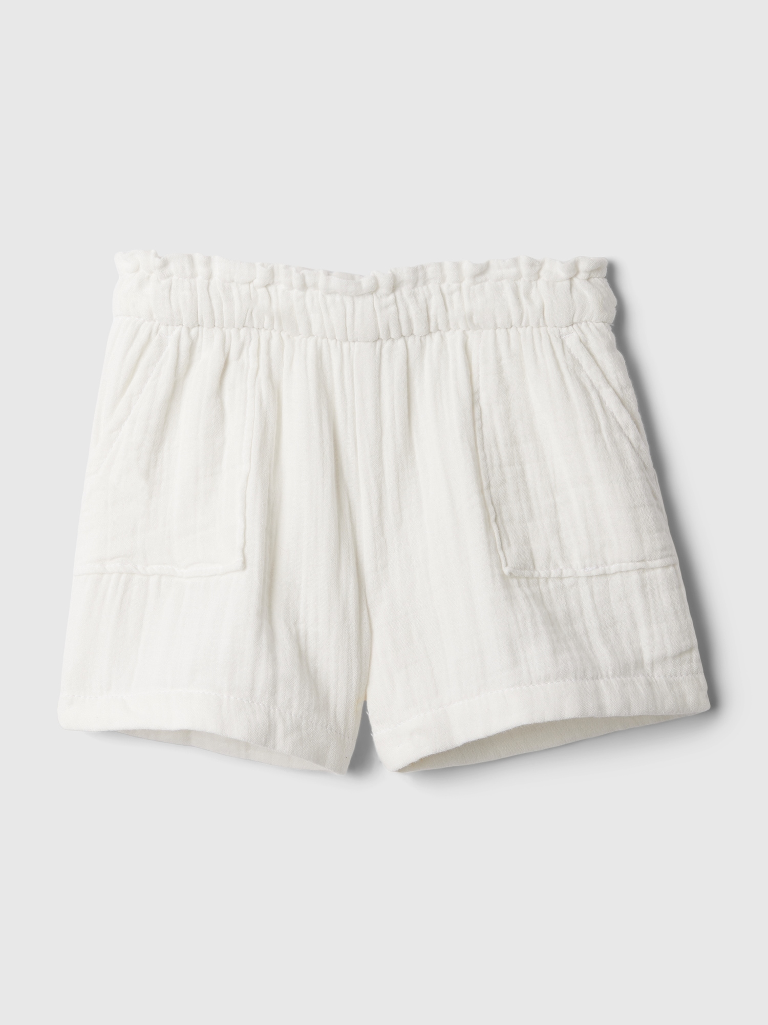 Gap Baby Crinkle Gauze Pull-on Shorts In Off White