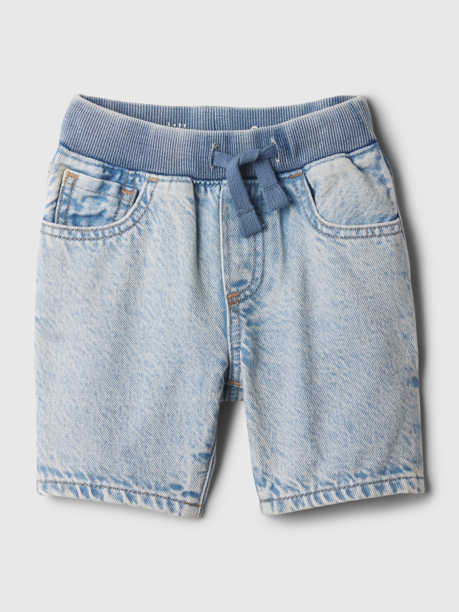 GenesinlifeShops PG - Monnalisa Girls Denim Shorts for Kids - Blue Wear  under jeans going for a walk PS Paul Smith