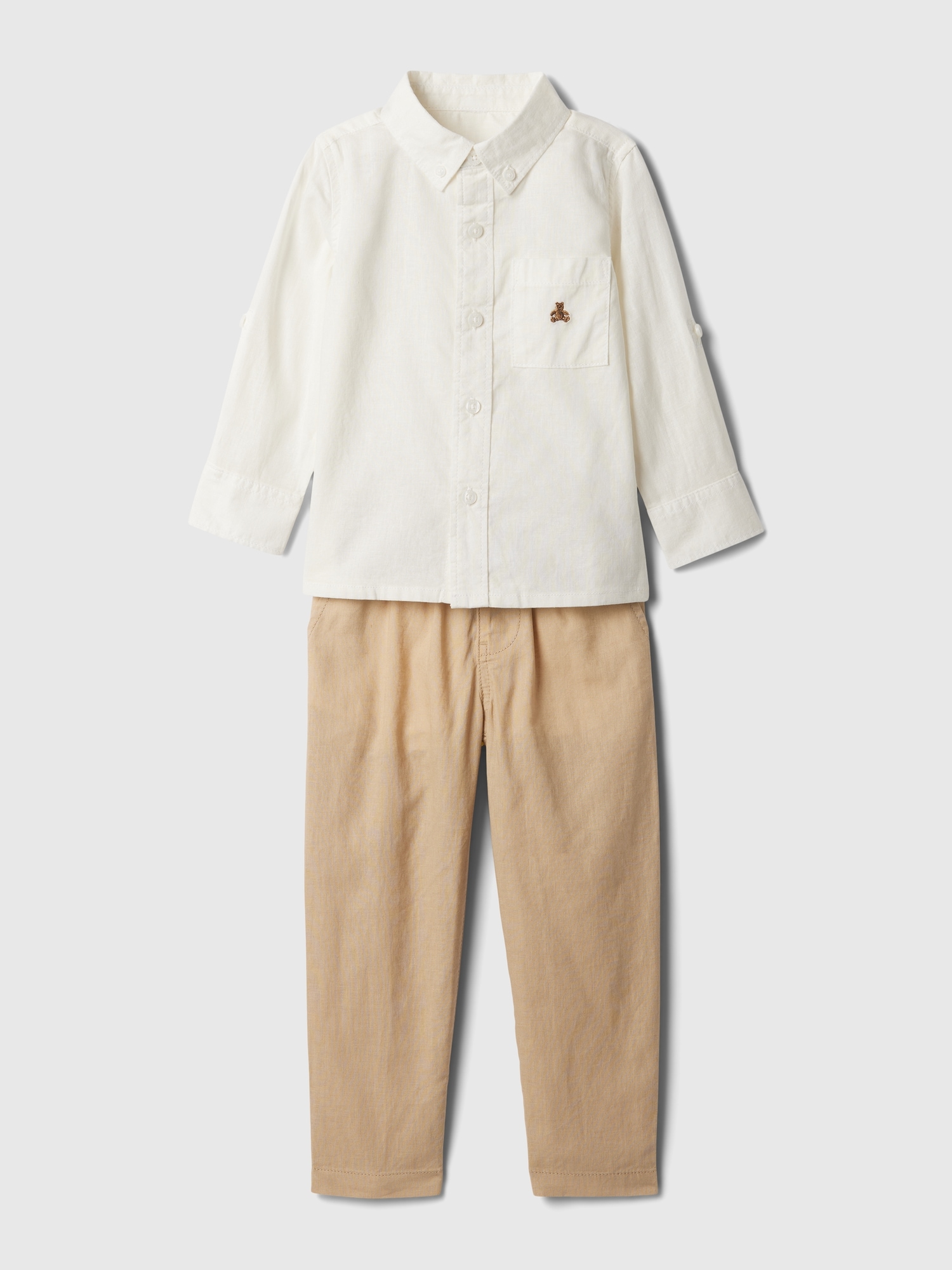 Gap Baby Two-piece Outfit Set In Off White