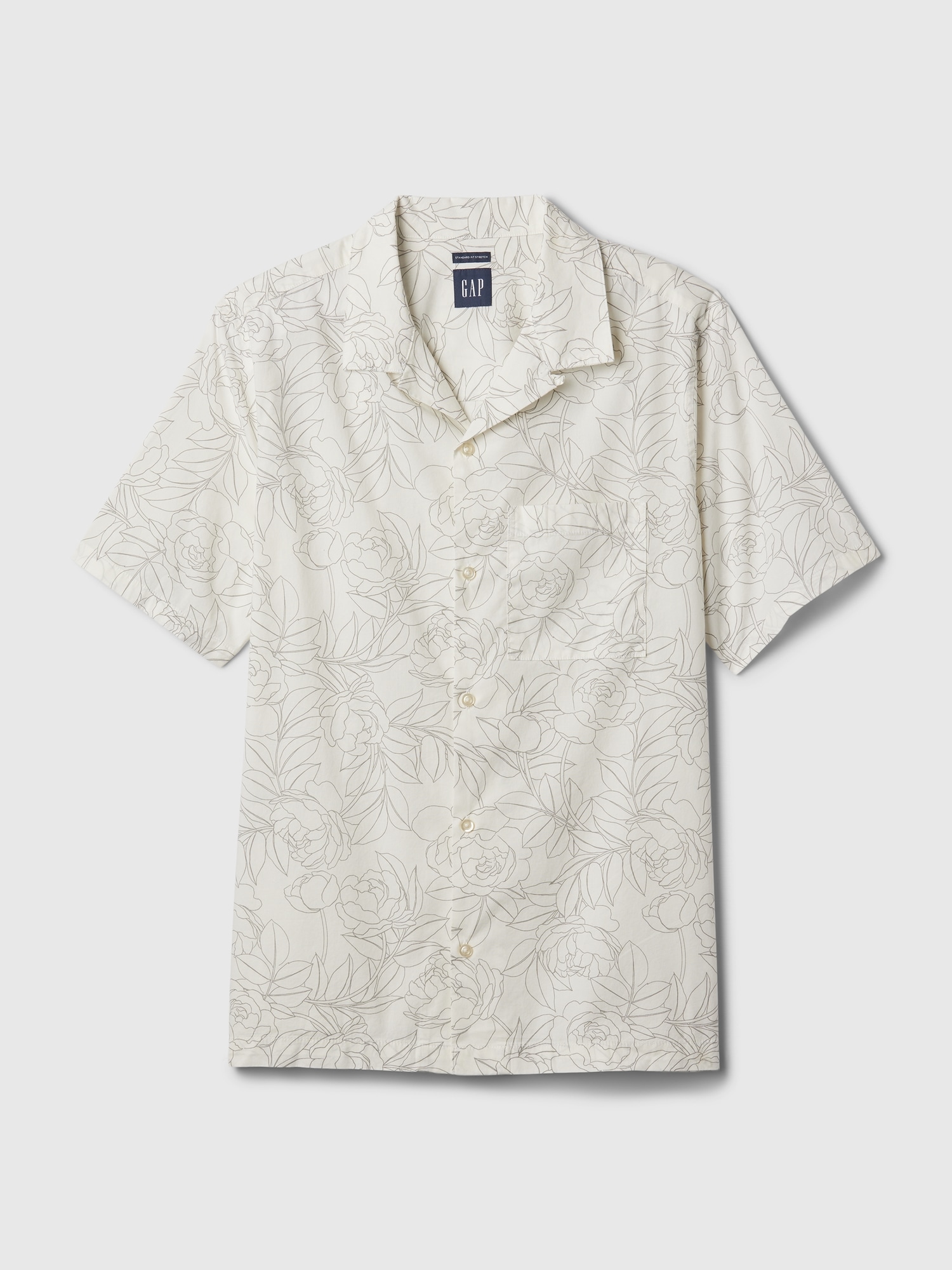 Buy GAP Linen Resort Collar Shirt Online