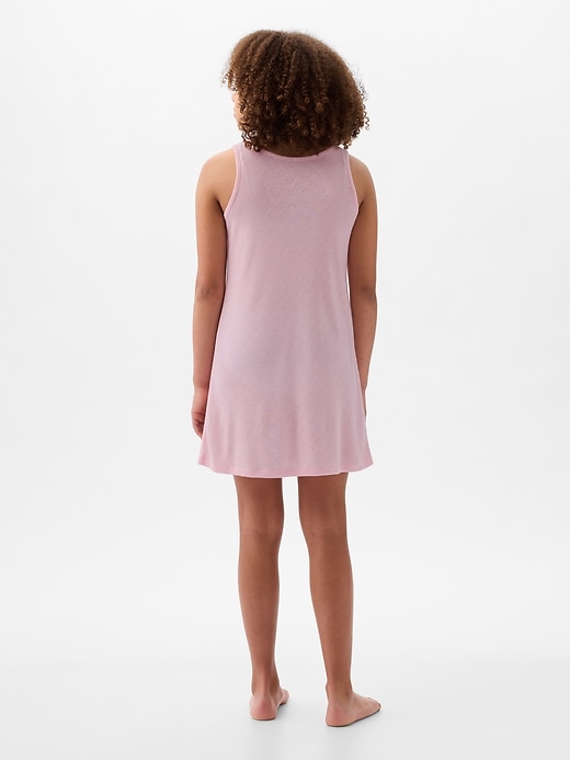 Image number 2 showing, Kids Recycled Pointelle PJ Dress